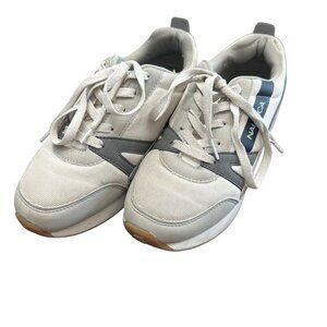 Nautica Sneakers Boys Youth White Gray Laces Javon 2 Size 5 Big Kids
